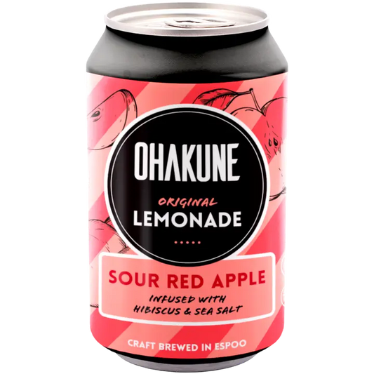 Ohakune Original Lemonade Sour Red Apple virvoitusjuoma 330ml｜Ohakune 原味柠檬水酸红苹果软饮料 330ml