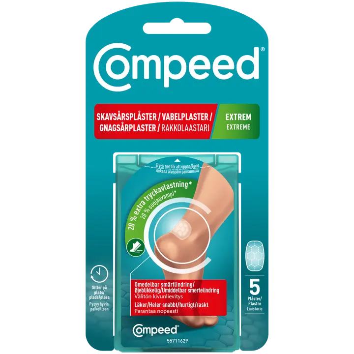 Compeed Extreme rakkolaastari medium 5kpl-Compeed 极端水泡贴片中号 5kpl