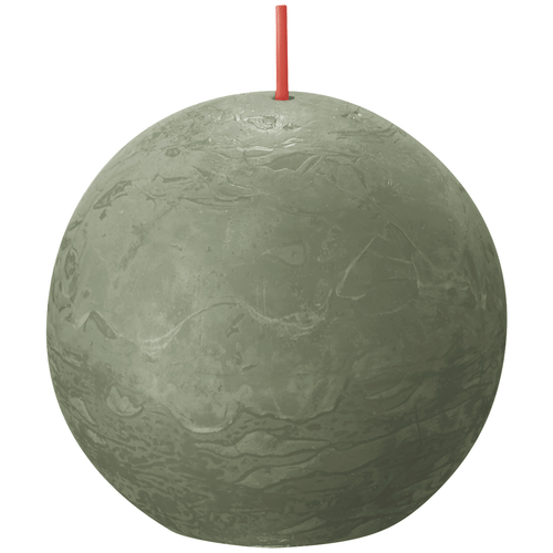 Bolsius 乡村风球形蜡烛 – 橄榄绿 – Ø 7,6 cm｜Bolsius – rustiikkinen pallokynttilä – oliivinvihreä – Ø 7,6 cm