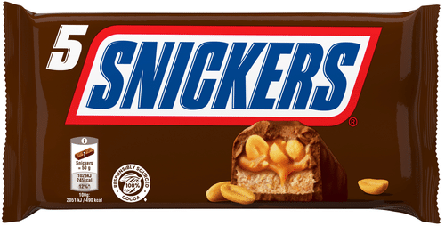 Snickers 巧克力棒多包装 5x50g