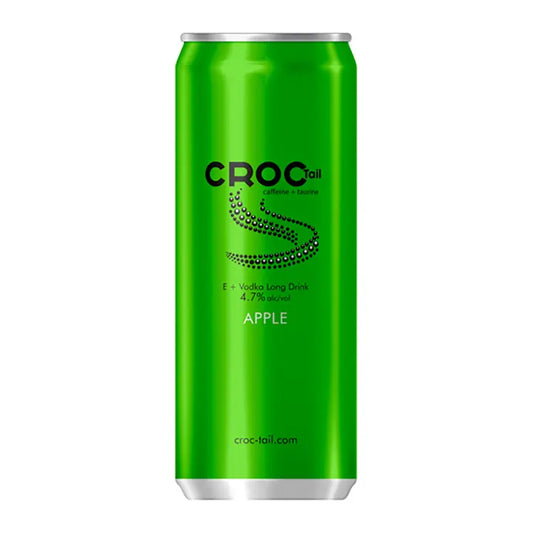 Croc Tail E + Vodka Long drink omena alkoholijuoma cocktail 4,7% 330ml｜Croc Tail E+伏特加长饮苹果饮品精饮料鸡尾饮品4.7% 330ml