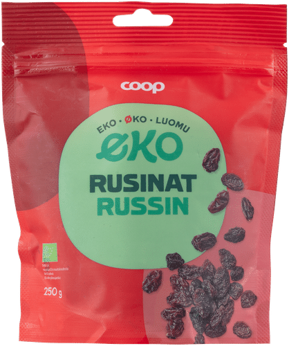 Coop Eko rusinat luomu 250 g