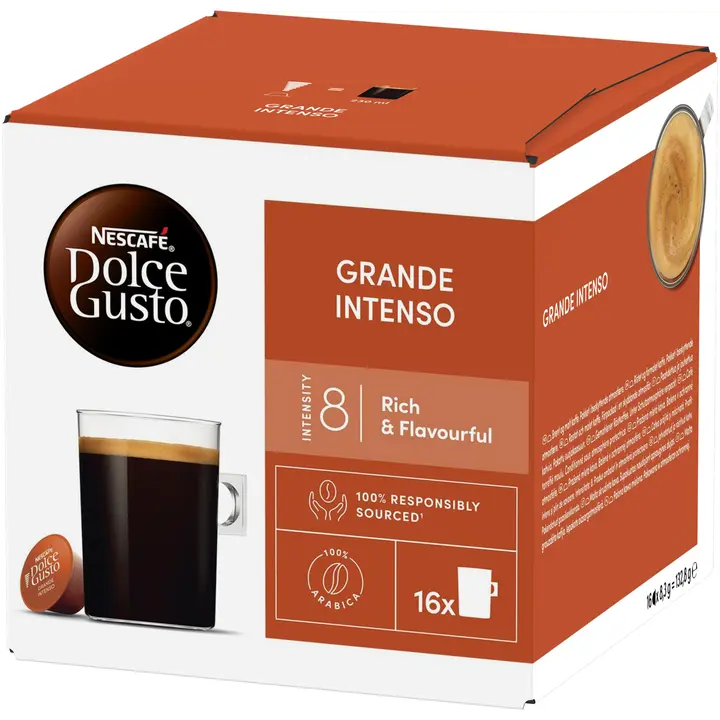 Nescafé Dolce Gusto Grande Intenso 16 kaps/132,8g｜Nescafé Dolce Gusto Grande Intenso 16 粒/132.8g