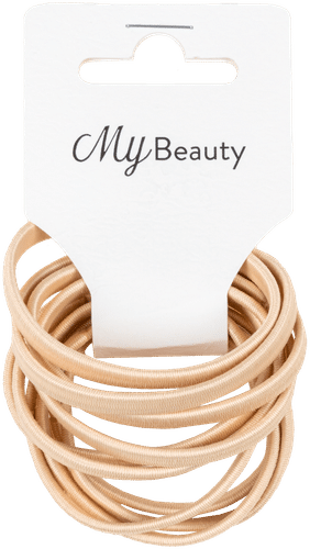MY BEAUTY hiuslenkki beige litteä10kpl
