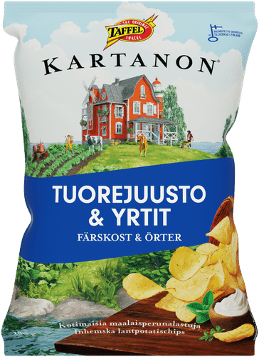 Taffel Kartanon 奶油奶酪香草味薯片 180g
