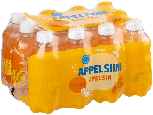 Coop 12 x Coop无糖橙味汽水 0,33l｜12 x Coop sokeriton appelsiini virvoitusjuoma 0,33l