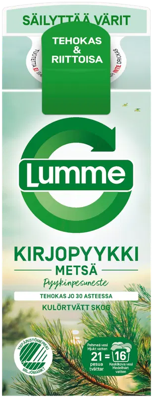 Lumme 彩色衣物 森林洗衣液 750ml｜Lumme Kirjopyykki Metsä pyykinpesuneste 750ml