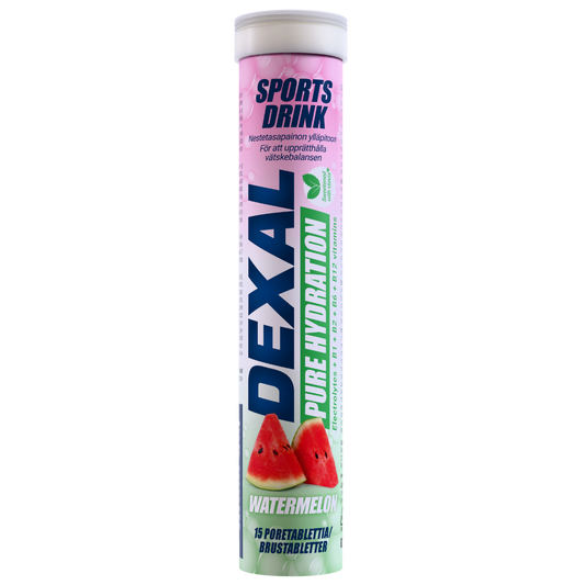 Dexal Pure Hydration 西瓜 - 运动饮料 15 poretablettia｜Dexal Pure Hydration Watermelon - Urheilujuoma 15 poretablettia