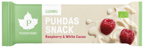 Puhdistamo 纯净零食覆盆子白可可，有机 40 g｜Puhdistamo Puhdas Snack Raspberry & White Cacao, Luomu 40 g