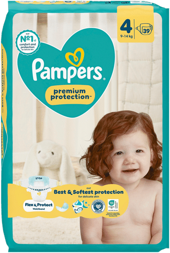 Pampers 高级防护S4号纸尿裤9-14kg 39片