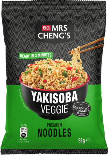 Mrs Cheng's 炒面配蔬菜 93g｜Mrs Cheng's Yakisoba nuudeli kasvis 93g
