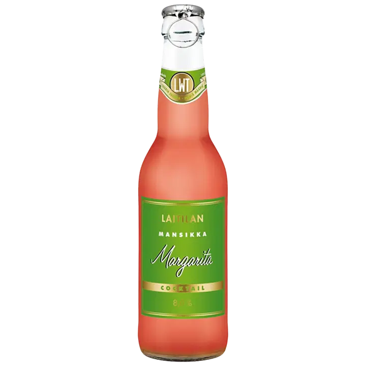 Laitilan Mansikka Margarita Cocktail 8,0% 0,33L mansikanmakuinen juomasekoitus｜Laitilan 草莓玛格丽特鸡尾饮品 8.0% 0.33L 草莓味混合饮料