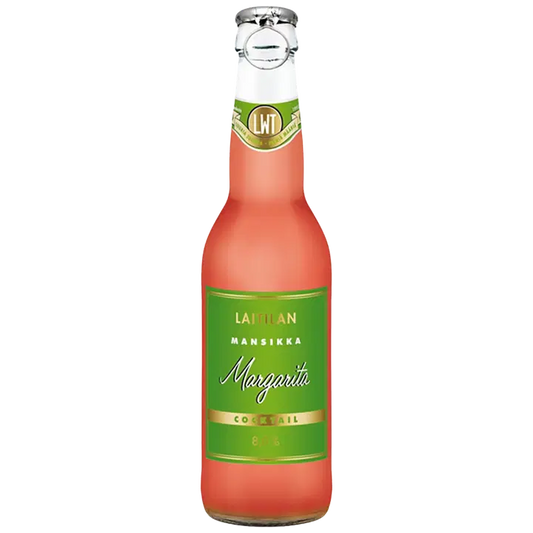 Laitilan Mansikka Margarita Cocktail 8,0% 0,33L mansikanmakuinen juomasekoitus｜Laitilan 草莓玛格丽特鸡尾饮品 8.0% 0.33L 草莓味混合饮料