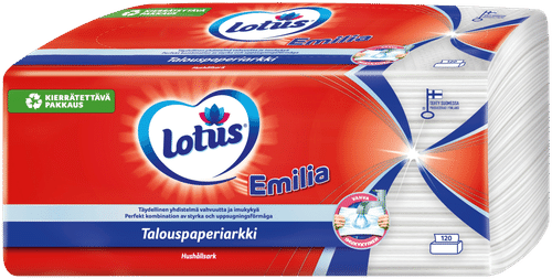 Lotus 艾米利亚厨房纸巾 120 kpl