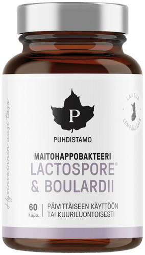 Puhdistamo LactoSpore® & Boulardii 乳酸菌 60 kaps