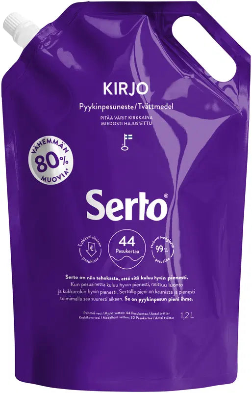 Serto Kirjo 洗衣液 1,2L｜Serto Kirjo Pyykinpesuneste 1,2L