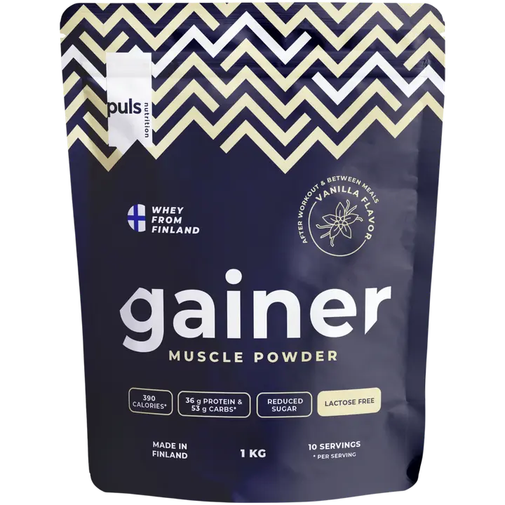 PULS Gainer muscle powder juomajauhe vanilja 1kg-Puls 增肌粉饮料粉香草 1kg