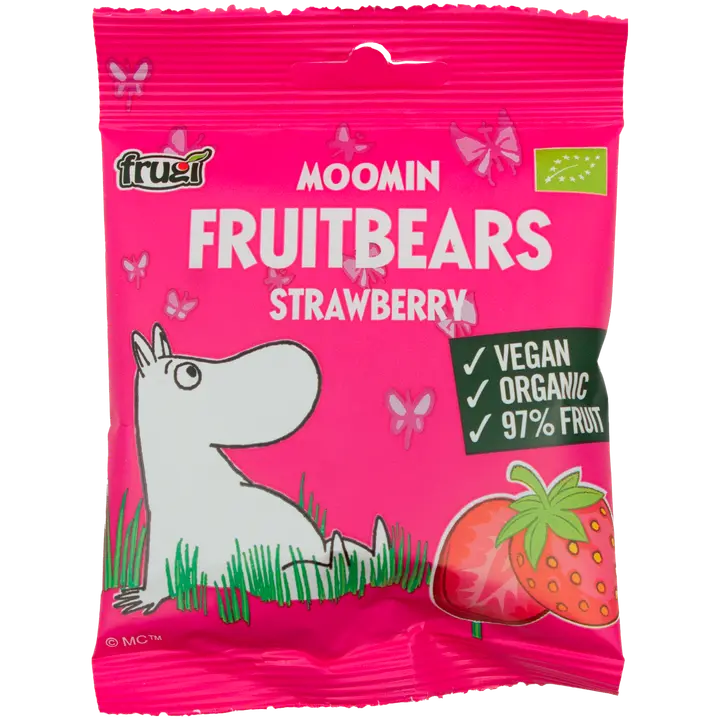 Moomin hedelmänallet mansikka 40 g｜Moomin 水果 泰迪熊 草莓 40 g