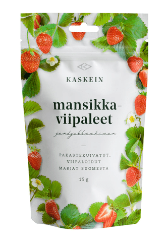 Kaskein Mansikkaviipale, pakastekuivattu, lisäaineeton 15g