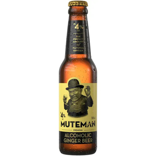 Muteman Ginger beer 4,0 % 0,33 l klp｜Olvi Muteman 姜汁饮料 4.0% 0.33 升装
