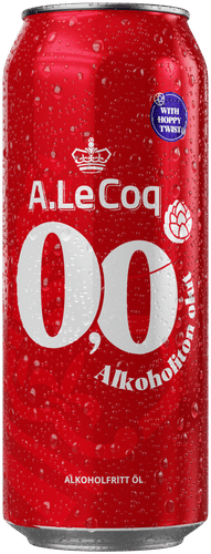 A. Le Coq 0.0%麦芽饮料 0.5升罐｜A. Le Coq 0,0 % olut 0,5 l tlk