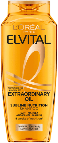 L'Oréal Paris Elvital 非凡油润洗发水（适合正常及干性发质） 250ml｜L'Oréal Paris Elvital Extraordinary Oil Shampoo normaaleille ja kuiville hiuksille 250ml