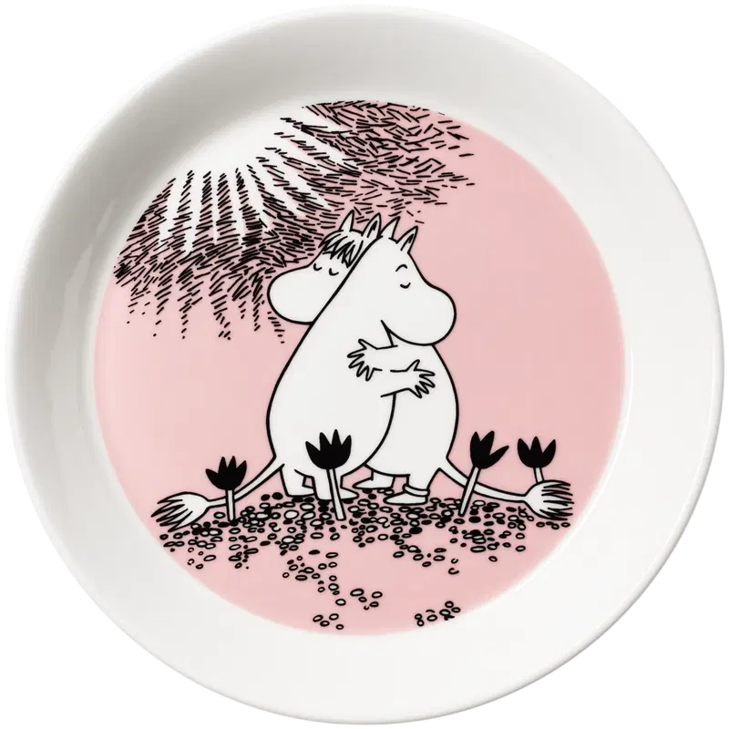 Moomin Arabia 姆明 爱30 盘子 19cm｜Moomin Arabia Muumi Rakkaus 30 lautanen 19cm