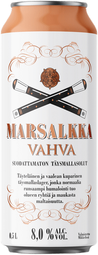 Marsalkka Vahva Lager 8,0% olut 0,5l tölkki
