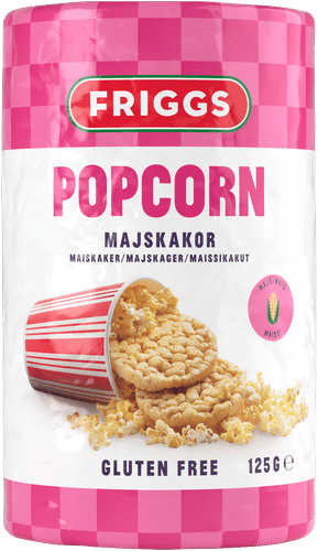 Friggs Gluteeniton Popcorn Maissikakku 125g｜Friggs 无麸质爆米花玉米饼 125g