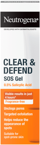 Neutrogena® Clear & Defend SOS Gel 0,5 % Salicylic Acid, täsmähoitogeeli 15 ml