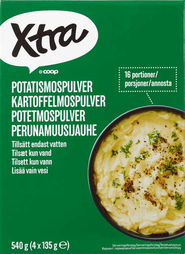 Xtra 土豆泥粉 4x135 g｜Xtra perunamuusijauhe 4x135 g