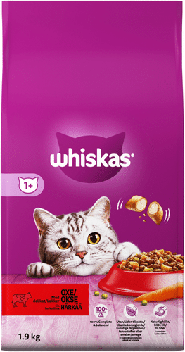 Whiskas 1+ 伟嘉 含牛肉 (1.9 公斤)