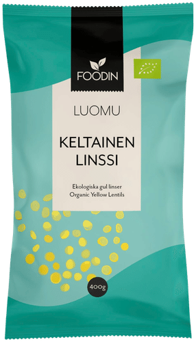 Foodin Keltainen linssi luomu 400g