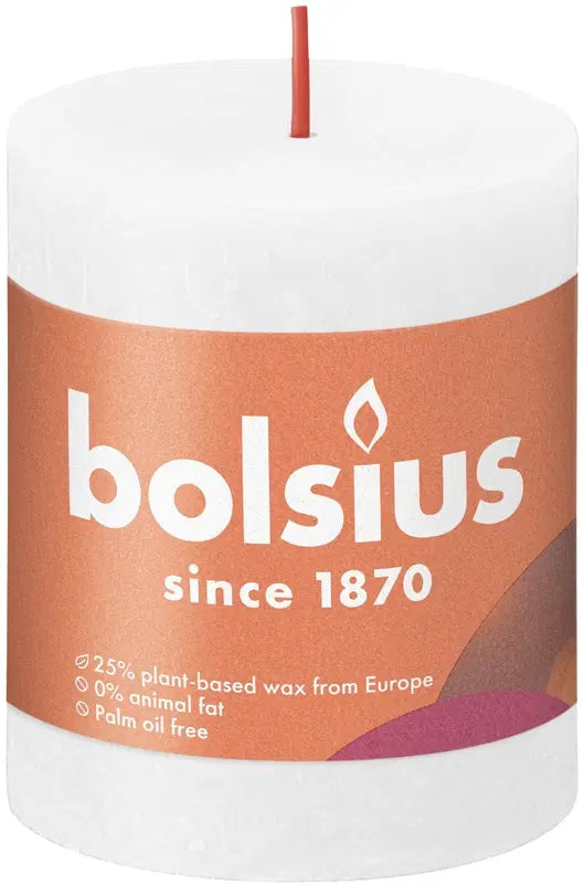 Bolsius 锈红PK 80/68 云雾白｜Bolsius RUSTIIKKI PK 80/68 CLOUDY WHITE