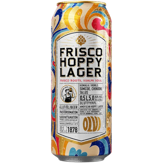 OLVI Frisco Hoppy Lager 5,0 % 0,5 l tlk｜Olvi 弗里斯科饮料花饮料 5.0% 0.5 升 tlk
