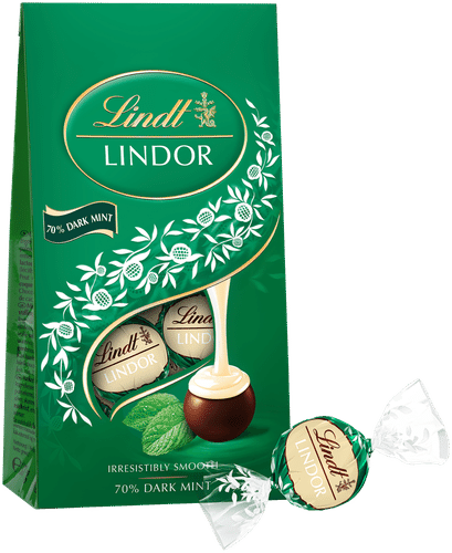 Lindt LINDOR Tumma minttu tummasuklaakuula pehmeällä minttutäytteellä 137g