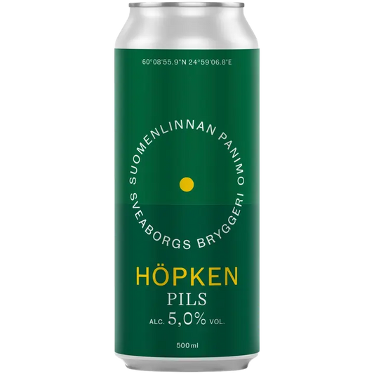 Suomenlinnan Panimo 50cl Höpken Pils 5% tölkki olut｜Suomenlinnan Panimo 50cl Höpken Pils 5% 罐装饮品