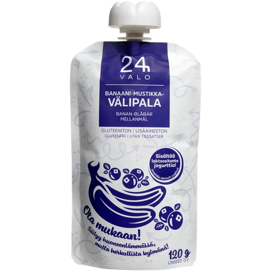 VALO24h Banaani-mustikka-välipala 120 g｜Valo24h 香蕉蓝莓零食 120 g