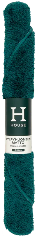 House 浴室地垫 Round 65厘米，深绿色