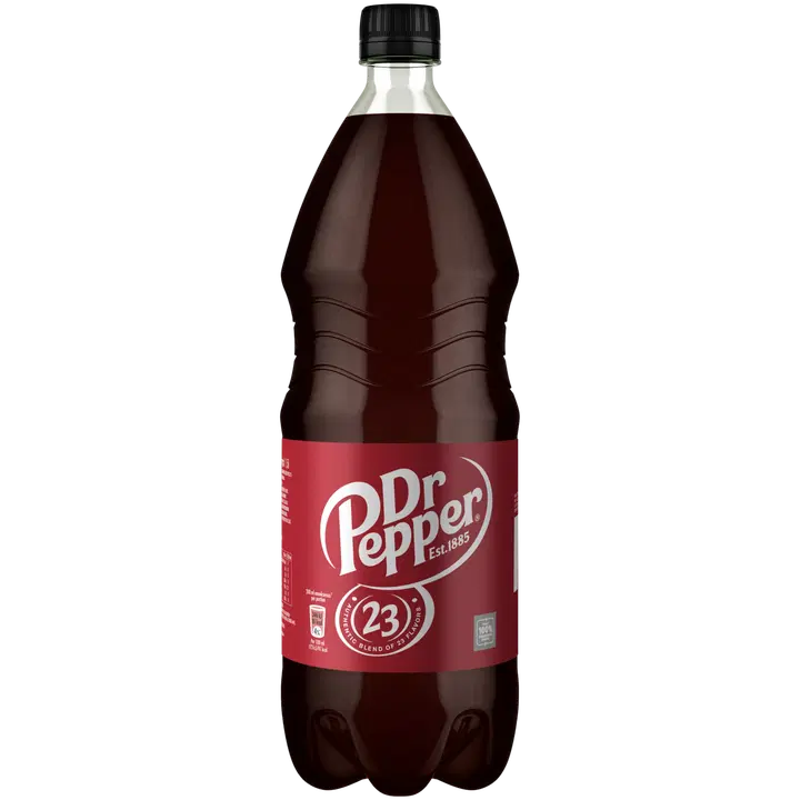 Dr Pepper Original virvoitusjuoma muovipullo 1,5 L｜Dr Pepper 原装软饮料塑料瓶 1,5 L