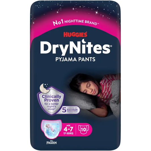 DryNites tyttö 10kpl 4-7 vuotta｜Huggies DryNites 女孩 10 件 4-7 岁