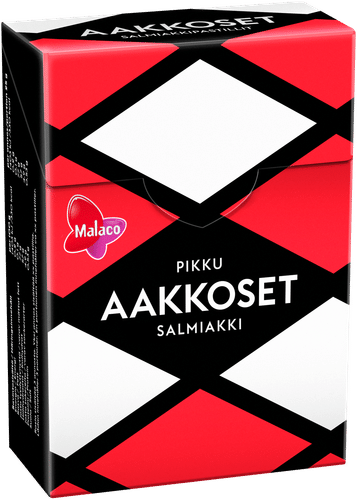 Malaco Aakkoset 小甘草糖片 75g｜Malaco Aakkoset Pikku Salmiakki pastilli 75g