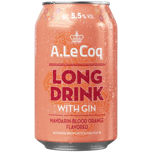 A. Le Coq GIN Mandarin-Blood orange Long Drink 5,5 % 0,33 l tlk｜A. Le Coq 金橘-血橙长饮 5.5% 0.33 l tlk