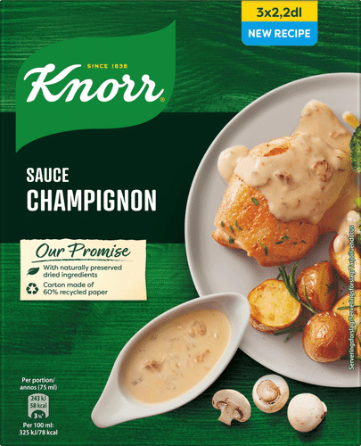 Knorr 蘑菇酱 酱料配料 3x36 g｜Knorr Herkkusienikastike Kastikeaines 3x36 g