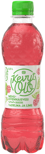 KevytOlo 覆盆子青柠汽水 0.5升｜KevytOlo Vadelma-Lime mehukivennäisvesi  0,5 l kmp
