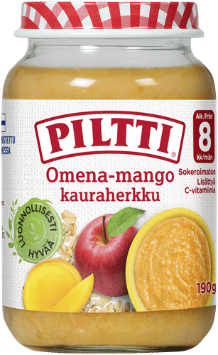 Piltti 苹果芒果燕麦甜品（8个月）