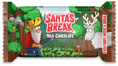 Santa's Break 无乳糖牛奶巧克力 50 g｜Santa's Break Laktoositon maitosuklaa 50 g