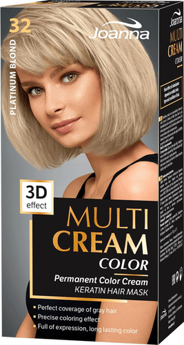 Joanna Multi Cream 染发剂 32 铂金金｜Joanna Multi Cream hiusväri 32 Platinum blond