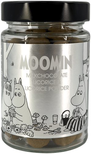Moomin 甘草牛奶巧克力与甘草粉 170g｜Moomin Licorice Milk Chocolate & Licorice Powder 170g