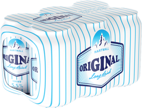 Hartwall Original Long Drink 6 x Hartwall Original Long Drink 白标西柚味 5.5% 0,33 l